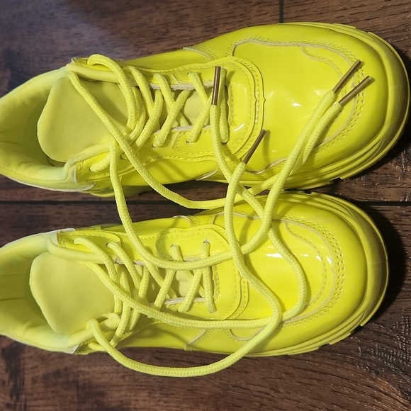 Chunky Lug Neon Sneakers - Picture 11 of 16
